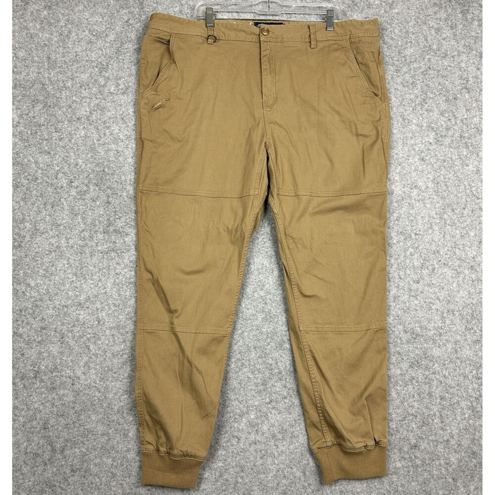 Publish Pants Mens Size 44 Tan Legacy Joggers Cotton Stretch Casual Preppy Logo